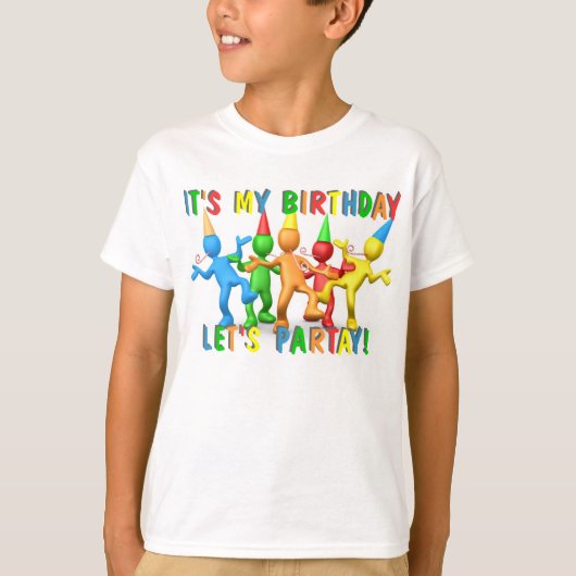 Het is mijn verjaardag! Laten we Partay! T-shirt (Voorkant)