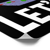 Het is mijn verjaardag! Laten we Purrty zijn. Poster (Hoek)