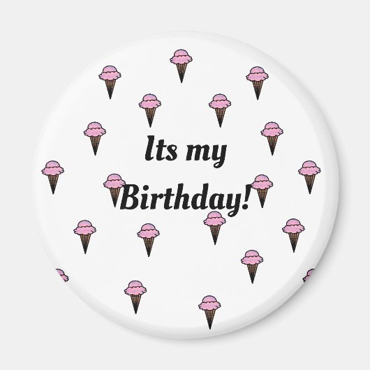 Het is mijn verjaardag. magneet (Voorkant)