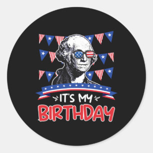 Het is mijn verjaardag, Onafhankelijkheidsdag Geor Ronde Sticker