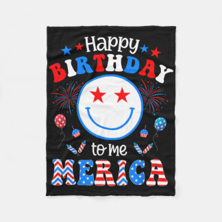 Het is mijn verjaardag op 4 juli Amerikaanse Onafh Fleece Deken