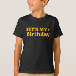 Het is mijn verjaardag Retro T-shirt