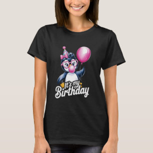 Het is mijn verjaardag Retro Vintage Apen Meisjes T-shirt