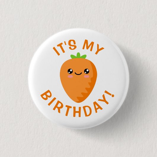 Het is mijn verjaardag! ronde button 3,2 cm (Voorkant)