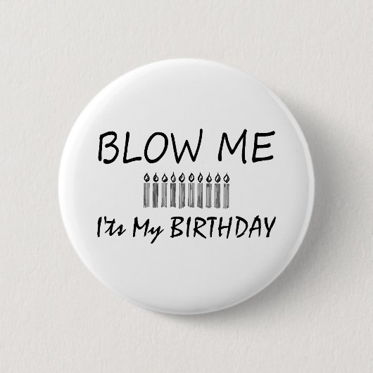 Het is mijn verjaardag... ronde button 5,7 cm (Voorkant)