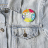 Het is mijn verjaardag! ronde button 5,7 cm (In situ)