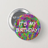 Het is mijn verjaardag! ronde button 5,7 cm (Voorkant /achterkant)