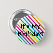 Het is mijn verjaardag! ronde button 5,7 cm (Voorkant /achterkant)