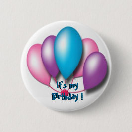 Het is mijn verjaardag ronde button 5,7 cm