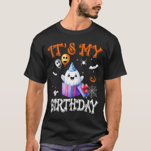 Het is mijn verjaardag spook gelukkige Halloween v T-shirt