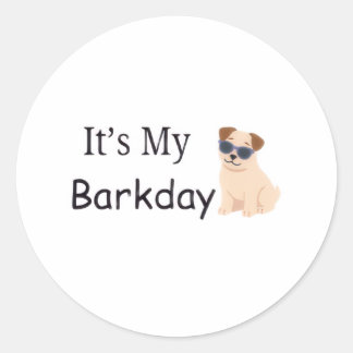 Het is mijn verjaardag sticker voor honden