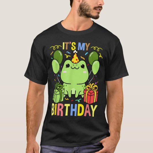 Het is mijn verjaardag t-shirt (Voorkant)