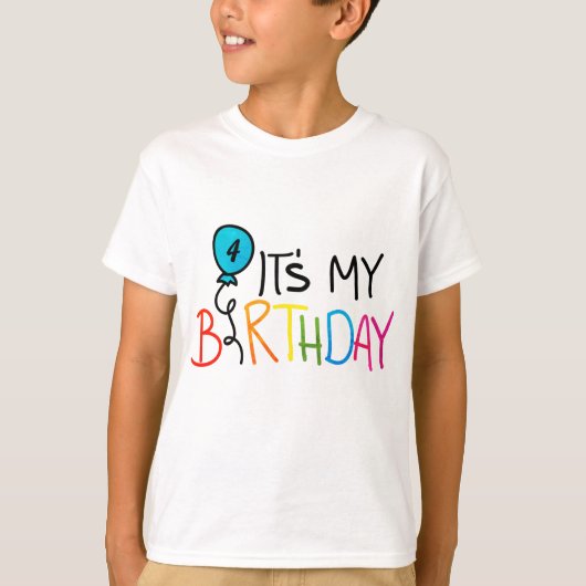Het is mijn verjaardag t-shirt (Voorkant)
