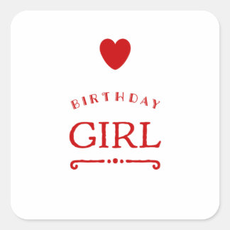Het is mijn verjaardag vandaag vierkante sticker