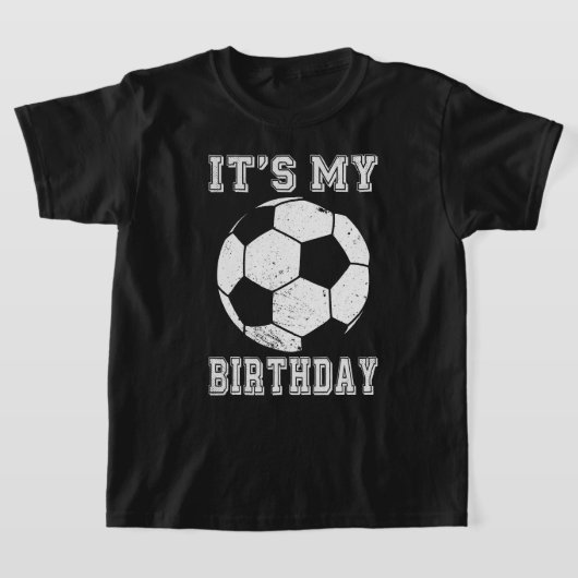 Het is mijn verjaardag Voetbalontwerp T-shirt (Laagn)