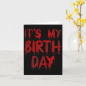 Het is mijn verjaardag voor de verschrikkelijke Th Kaart (Gele Bloem)