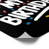 Het is mijn verjaardag voor jongens meisjes Kinder Poster (Hoek)