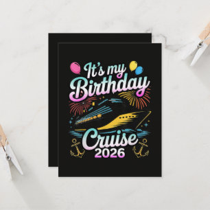Het is mijn verjaardagscruise 2026 Verjaardag Crui Kaart