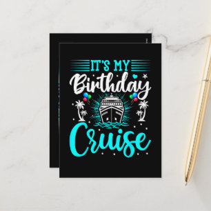 Het is mijn verjaardagscruise - Cruise Vakantie Ve Feestdagenkaart