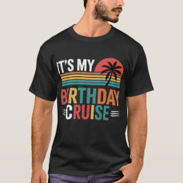 Het Is Mijn Verjaardagscruise Retro Zonnebril T-shirt