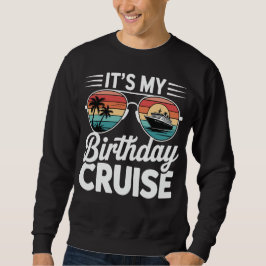 Het Is Mijn Verjaardagscruise Retro Zonnebril Trui