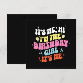 Het is mijn verjaardagsfeest meisjes kaart (Voorkant / Achterkant)