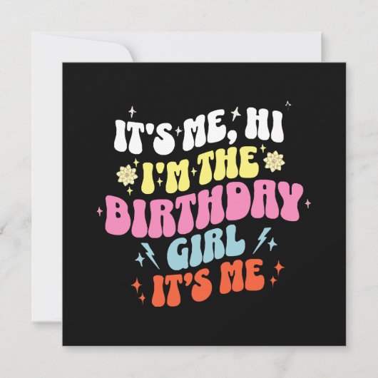 Het is mijn verjaardagsfeest meisjes kaart (Voorkant)