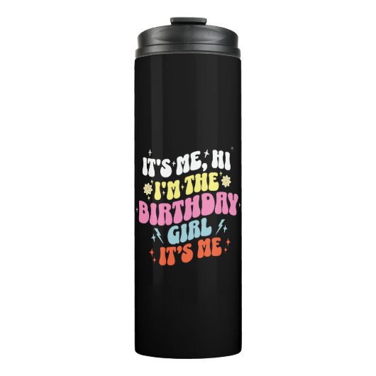 Het is mijn verjaardagsfeest meisjes thermosbeker (Voorkant)