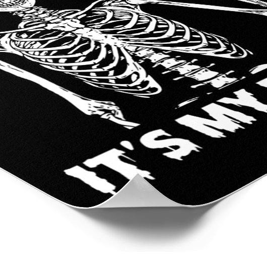 Het is mijn verjaardagsfeestje Fijne Halloween-ver Poster (Hoek)