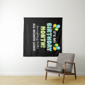 Het is mijn verjaardagsmaand, cadeaus aanvaarden h wandkleed (In Situ (horizontaal))