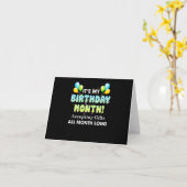 Het Is Mijn Verjaardagsmaand Geschenken Accepteren Kaart (Gele Bloem)