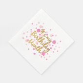 Het is mijn verjaardagsmaand servet (Hoek)