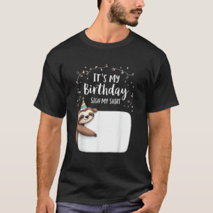 Het is mijn verjaardagsteken mijn shirt noviteit f