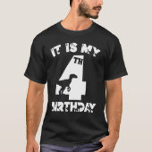 Het is mijn vierde verjaardag Bro Fourth Birthday  T-shirt (Voorkant)