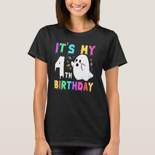 Het is mijn vierde verjaardag in 2013, Halloween S T-shirt (Voorkant)