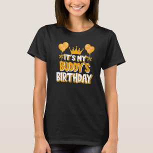 Het is mijn vriend's verjaardag viering familie Ma T-shirt