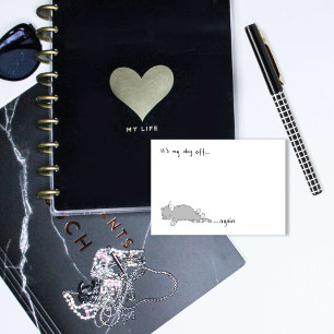 Het is mijn vrije dag Schattigee slaapkat Post-it® Notes