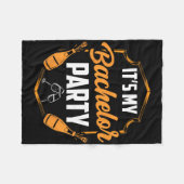 Het is mijn vrijgezellenfeest Bruid Bruidegom Team Fleece Deken (Voorkant (Horizontaal))