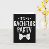 Het is mijn vrijgezellenfeest bruiloft bruidegom g kaart (Gele Bloem)