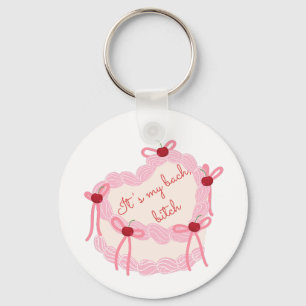 Het is mijn vrijgezellenfeest Coquette Cake Brui Sleutelhanger