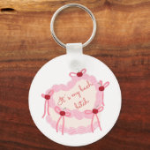 Het is mijn vrijgezellenfeest | Coquette Cake Brui Sleutelhanger (Voorkant)