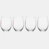 Het is mijn vrijgezellenfeest | Coquette Cake Brui Wijnglas Zonder Voet (Links)