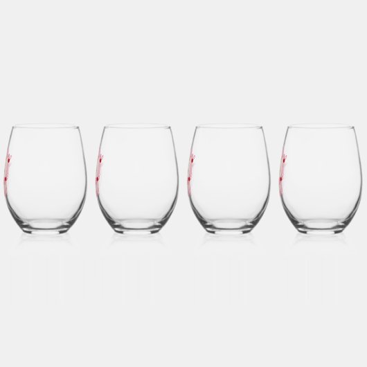 Het is mijn vrijgezellenfeest | Coquette Cake Brui Wijnglas Zonder Voet (Links)