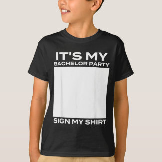 Het is mijn vrijgezellenfeest Teken mijn - Bruideg T-shirt