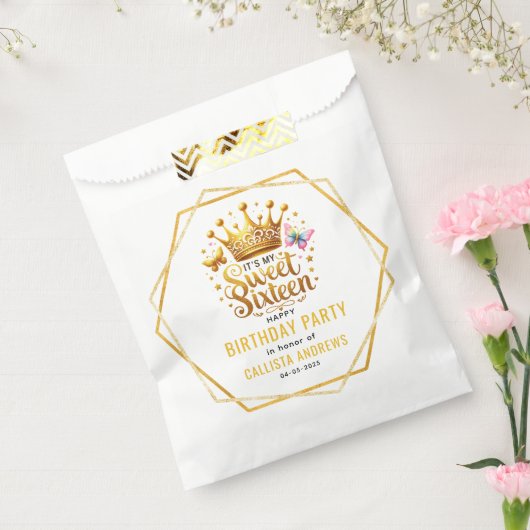 Het is mijn zestiende verjaardag bedankzakje (Gezegeld)