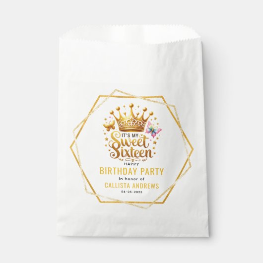 Het is mijn zestiende verjaardag bedankzakje (Voorkant)