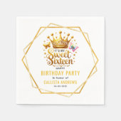 Het is mijn zestiende verjaardag servet (Voorkant)