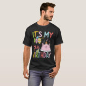 Het is mijn zevende verjaardag - Kat T-shirt (Voorkant volledig)