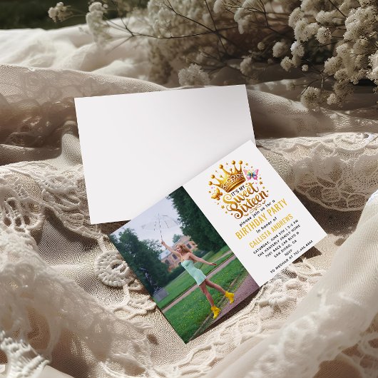 het is mijn zoete zestiende 16e verjaardag kaart