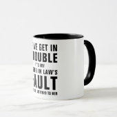 Het is mijn zusje in het Gezegde van de Fault Funn Mok (Voorkant rechts)